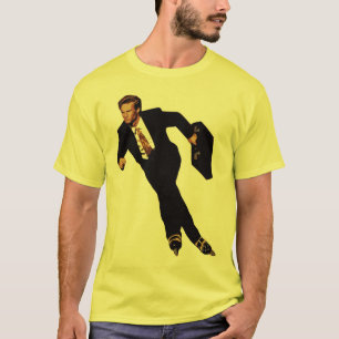 Camiseta Tarde para o patinador Meme do Rollerblade do