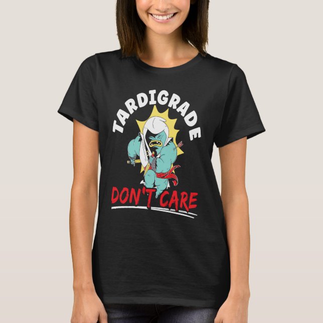 Camiseta Tardigrade Don't Care Water Bear Biology Microbiol (Frente)