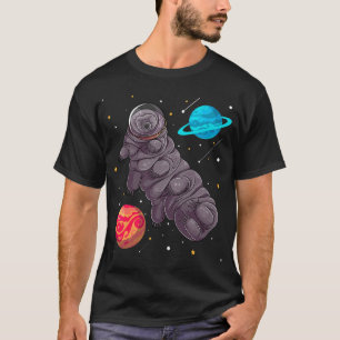 Camiseta Tardígrado No Astronauta Do Urso Espacial Microbio