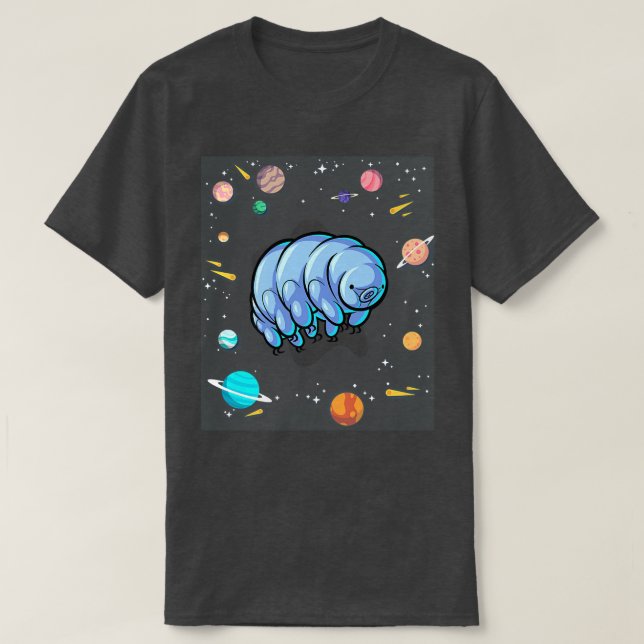 Camiseta Tardígrado No Espaço Microbiologista Science Premi (Frente do Design)