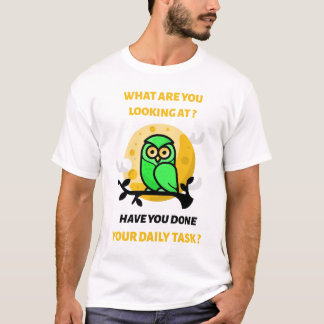 Camiseta Tarefa Diária Duolingo Owl