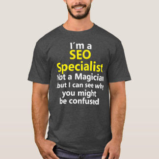 Camiseta Tarefa Especialista SEO do Mecanismo de Pesquisa O