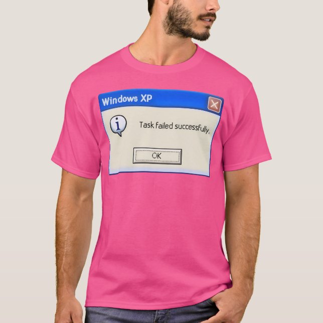 Camiseta Tarefa Falhou com Sucesso (Frente)