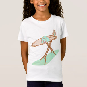 Camiseta Tarefas domésticas de conselho de ferro e passar a