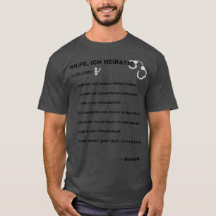 Camiseta Tarefas para despedida de solteiro JGA engraçadas