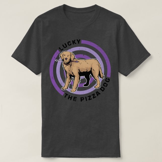 Camiseta Target Lucky the Pizza Dog  (Frente do Design)
