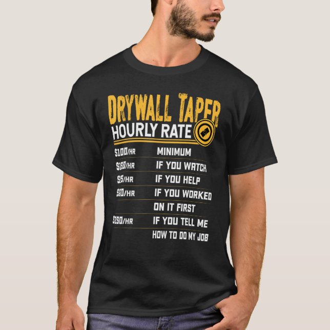 Camiseta Tarifa Horária Da Taper Da Parede De Disco - Engra (Frente)