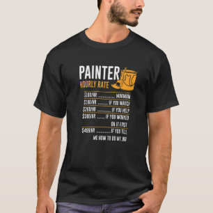 Camiseta Tarifa Horária Pintor Extra Charges Handyman Craft
