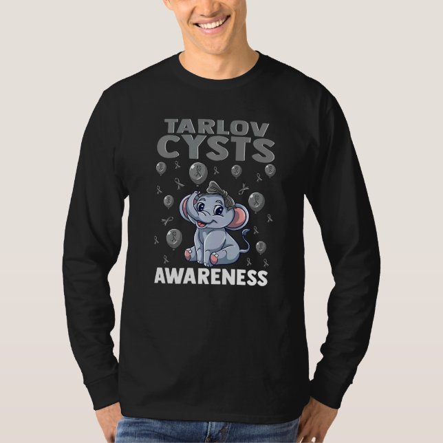 Camiseta Tarlov Cists Conscientes Doença Cerebral Relaciona (Frente)