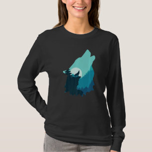Camiseta Tarô de Vida Selvagem Ártica do Lobo Lega