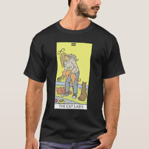 Camiseta Tarô Moderno A Mulher dos Gatos Meu Gato Preto