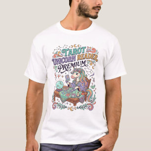 Camiseta Taro Unicórnio Leitor de Unicórnio Premium Kawaii