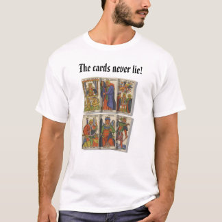 Camiseta tarot1, os cartões nunca encontram-se!