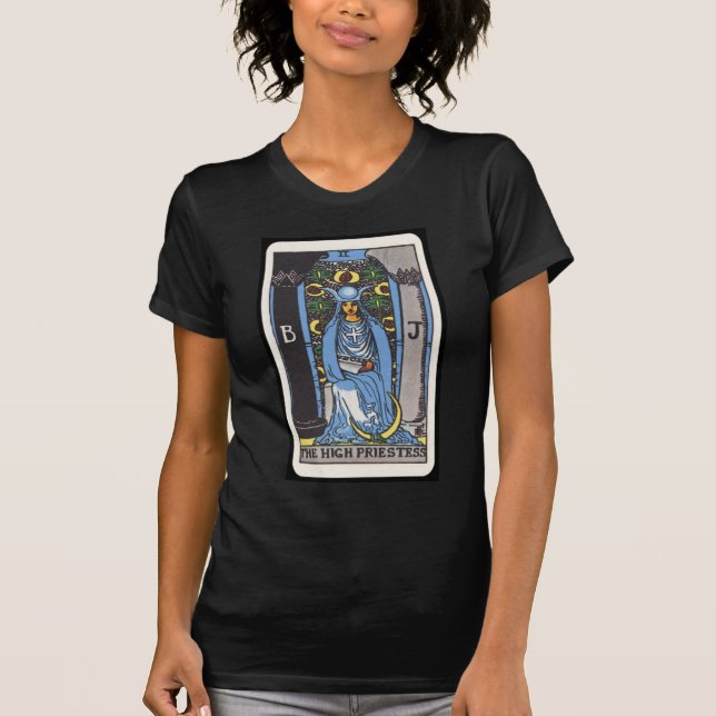 Camiseta Tarot: A sacerdotisa alta (Frente)