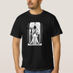 Camiseta Tarot Alta Sacerdotisa Fumo de Maconha Ocultismo