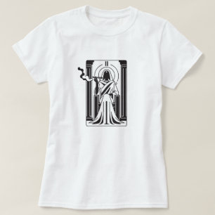 Camiseta Tarot Alta Sacerdotisa Fumo de Maconha Oculto