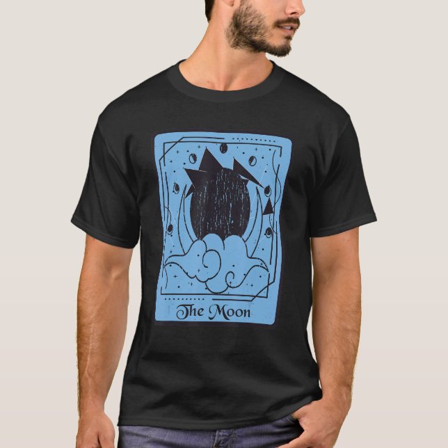 Camiseta Tarot Card A Lua Mística Cartões Místicos Oculta (Frente)