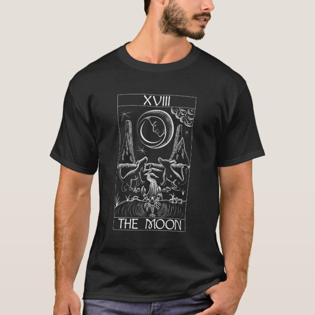 Camiseta Tarot Card A Lua Xviii Oculta (Frente)