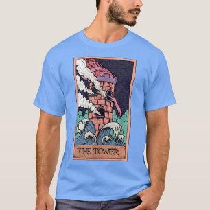 Camiseta Tarot Card A Torre E O Gato Sphynx Oculta G