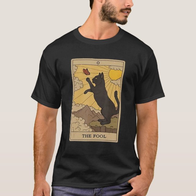Camiseta Tarot Card Cat  The Fool (Frente)