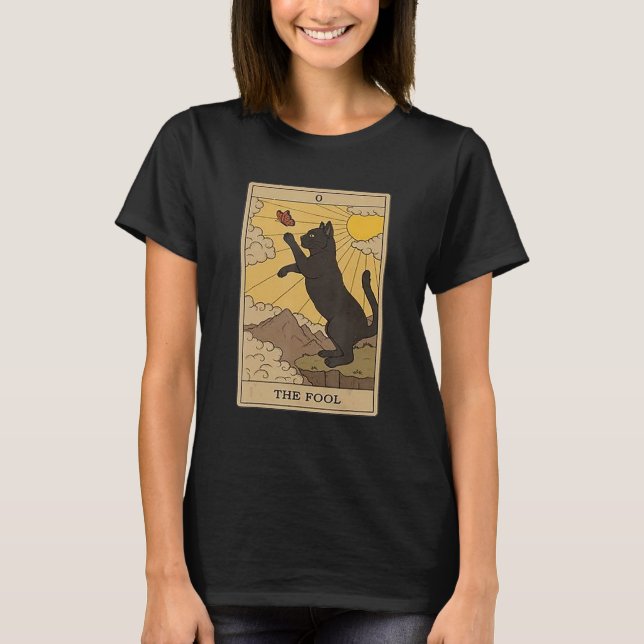 Camiseta Tarot Card Cat The Foot (Frente)
