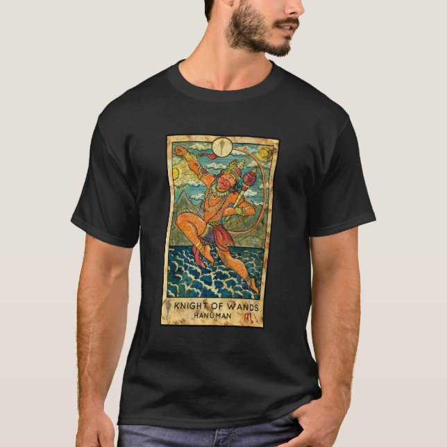 Camiseta Tarot Card "Cavaleiro de Wands" - Fortun Místico P (Frente)
