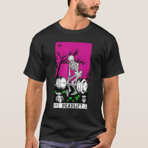 Camiseta Tarot Card Engraçado Gym Deadlifes Workout Occult