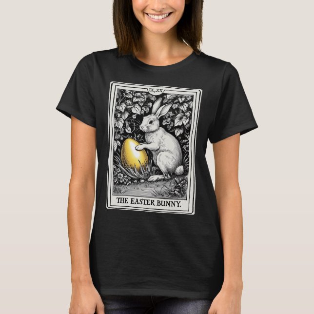 Camiseta Tarot Card Felz pascoa Bunny Primavera Easter Oa (Frente)
