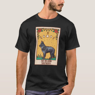 Camiseta Tarot Card Occulta Magic Occultism Cão Belga Ela
