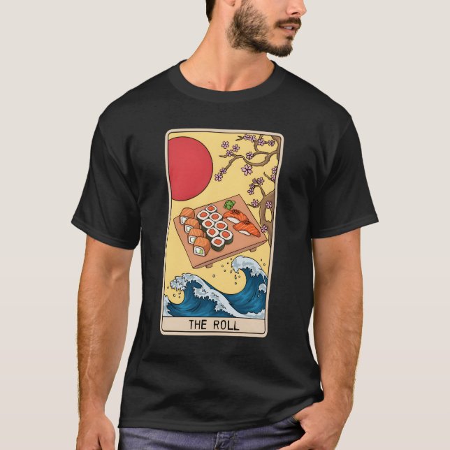Camiseta Tarot Card Reader Sushi Sushi Eater Japanese Food (Frente)