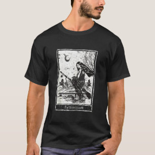 Camiseta Tarot Card Styled Witchcraft Darot Tarot Witch Gra