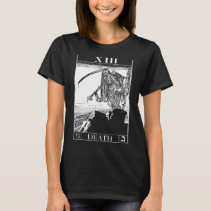 Camiseta Tarot Death Card Skeleton Skull Horror Bones Gótic