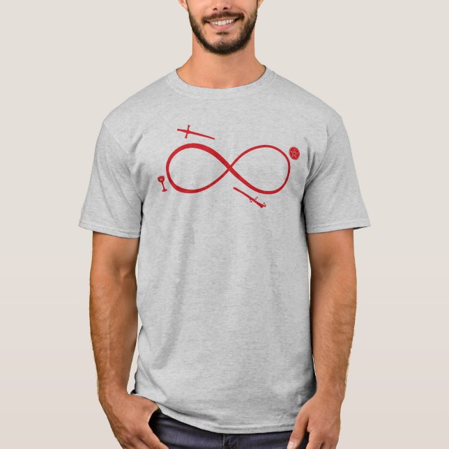 Camiseta Tarot Lemniscate: O Mágico e os Elementos (Frente)