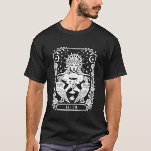 Camiseta Tarot Lilith Oculto Gótico Witchcore