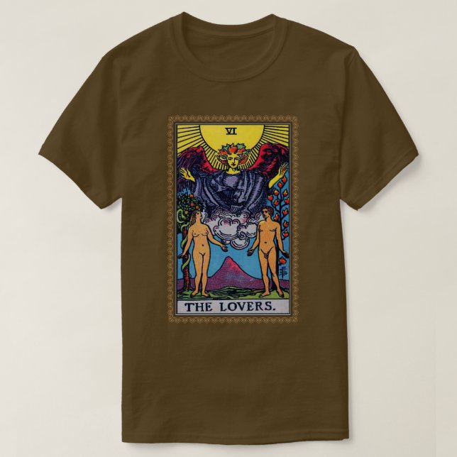 Camiseta Tarot para fazer as amantes (Frente do Design)