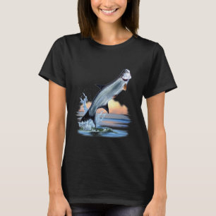 Camiseta Tarpon Peixe Água Doce Vida Selvagem Caça Pesca A