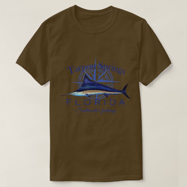 Camiseta Tarpon Primaveras Sailfish Billfish Saltwater (Frente do Design)
