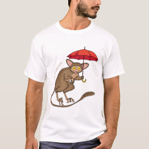 Camiseta Tarsier bonito com ilustração de desenho de dese