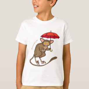 Camiseta Tarsier bonito com ilustração de desenho de dese