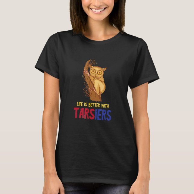 Camiseta Tarsier Philippine Animal Tarsier Monkey (Frente)