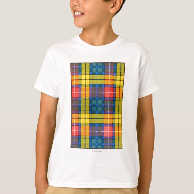 CAMISETA TARTAN DA FAMÍLIA DE BUCHANAN (Frente)