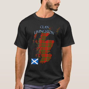 Camiseta Tartan do Clã Escocês Livingston Escócia
