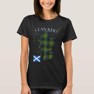 Camiseta Tartan do Clã Escocês Reid Escócia