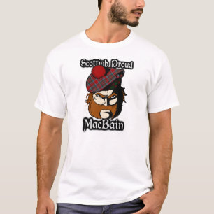 Camiseta Tartan orgulhoso escocês de MacBain do clã