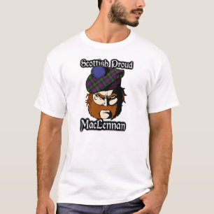 Camiseta Tartan orgulhoso escocês de MacLennan do clã