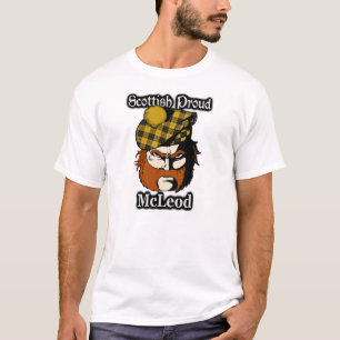 Camiseta Tartan orgulhoso escocês de McLeod do clã