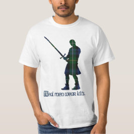 Camiseta Tartan real do Scottish de Campbell dos Kilts do