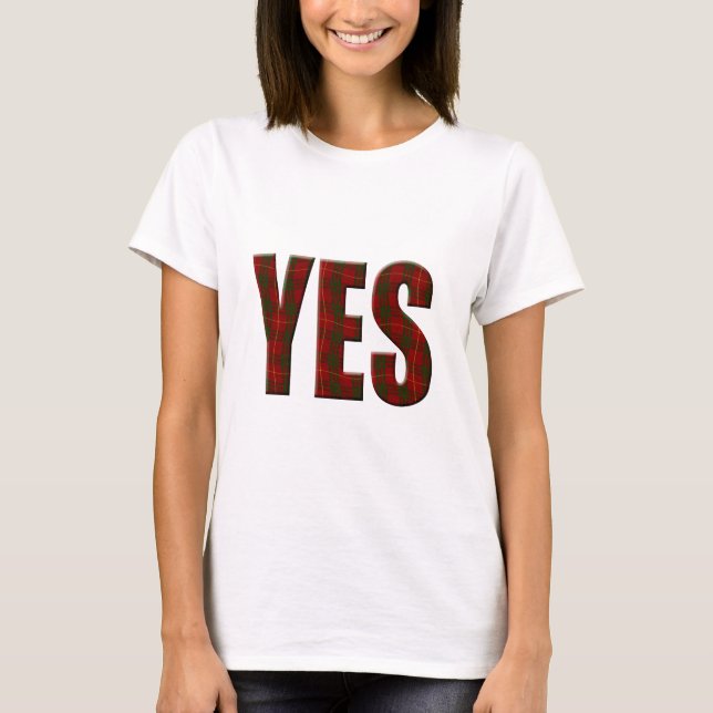 Camiseta Tartan Yes (Frente)