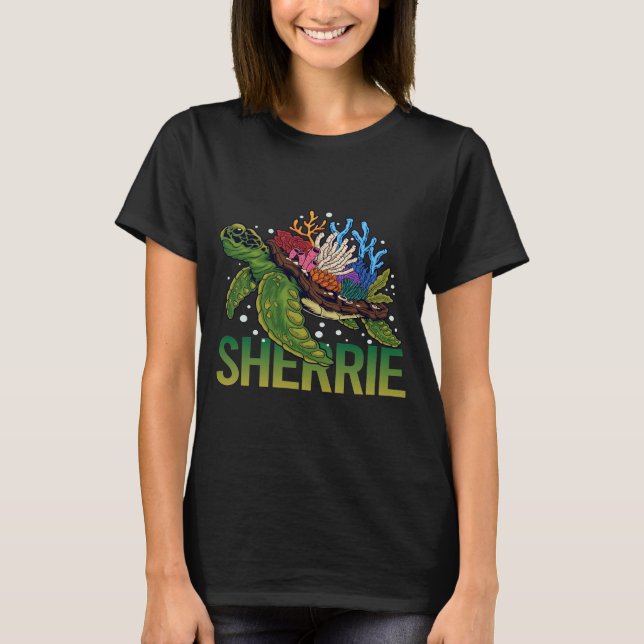Camiseta Tartaruga Adorável - Sherrie Nome (Frente)