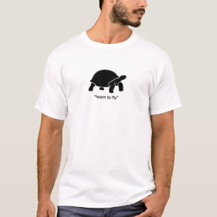 Camiseta tartaruga aprender a voar